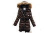 Moncler Women Pop Star Long Down Coat Coffee