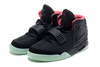 Female Nike Air Yeezy II 2 NGR - Black - Solar Red Running Shoes