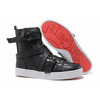 Christian Louboutin Spacer Flat High Top Men Sneakers Leather Black