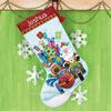 Santa's Sidecar Stocking-Dimensions