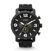 Fossil Men's JR1425 Nate Chronograph Black Silicone