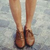 brown oxfords