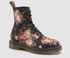 Dr Martens 1460 WOMENS BLACK VICTORIAN FLOWERS