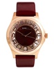 Marc By Marc Jacobs Henry Skeleton Burgundy Watch