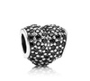 Pandora charm BLACK PAVÉ HEART