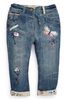 Butterfly Embroidered Kite Jeans