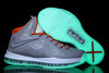 Lebron James Nike Zoom 10 Glow In The Dark - Grey/Orange Men Shoes