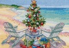 Вышивка "Рождество на пляже" от DIM