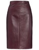 Юбка Eudon Choi Plum Leather Terra Skirt