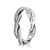 Braded Pave Silver Ring, Рandora