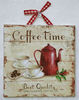 Vintage Shabby Chic "Coffee Time Best Quality" Home Decor Picture Plaque | eBay