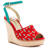 Seychelles Lost Control Print Red Women Shoes