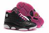 Black and Pink Michael Jordans Retro XIII - Womens