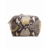 Dark sand MICHAEL Michael Kors Jet Set Snake-Embossed Crossbody Bag