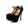 Christian Louboutin Lady Daf 160mm Mary Jane Suede Platform Pumps Black