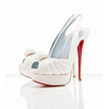 Red Bottom Christian Louboutin Jenny 150mm Off White Slingback