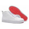 Red Bottom Christian Louboutin Louis High Top Women Sneakers White