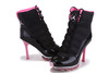 Nike Jordan 11 Retro High Heels Air Max with Black - Pink Ladies Size