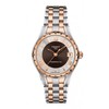 T-Lady Automatic Watch with Two-Tone Rose Gold Bracelet and Brown/Mother-of-Pearl Dial