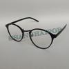 Black Clear Round Lens Glasses