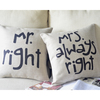 Подушки Mr. Right/Mrs. Always Right