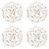 WHITE FLOWER COASTER (SET OF 4)