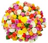 букет разноцветных роз