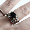 Pandora STERLING SILVER RING WITH ONYX