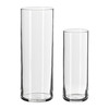 ЦИЛИНДР Набор ваз,2 штуки, прозрачное стекло