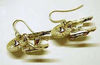 Star Trek 1701-A Enterprise Gold Earrings