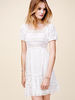 Cap-sleeve babydoll dress White VS