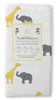 SwaddleDesigns Safari Fun Marquisette Swaddling Blanket, Yellow