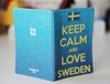обложка на паспорт Keep calm and love Sweden