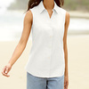 sleeveless cotton shirt