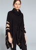 Polo neck cape