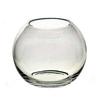 Прозрачная маленькая круглая ваза
