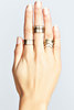 Annie Embossed Ring Stack