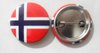 National Country Flag Lapel Pin Button Badge Applique Emblem 3 Cm Diameter