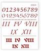 Трафарет Barocci Цифры римские, арабские