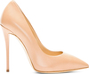 Giuseppe Zanotti Nude Beige Leather Yvette Pumps