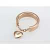 cartier heart charm ring in rose gold plated