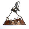 Brown and White Mountain Necklace