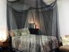 Large Black 4-Post Bed Netting