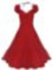 Платье красное винтажное