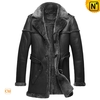 Black Sheepskin Shearling Coat CW878578