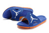 Mens Air Jordan Brand RCVR Slide Sandals with Color Royal Blue Bright Orange and White