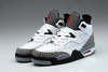 Discount Athletic Shoes "White and Red and Cement Grey" Nike Jordan Son of Mars Low