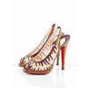 Red Bottom Christian Louboutin Maralena 140mm Volcano Crystal Covered Slingbacks