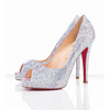 Christian Louboutin Very Riche 120mm Peep Toe Pumps Aurora Boreale