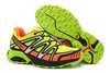 Mens SALOMON XT HORNET Trail Running Sneakers cross country volt green orange black silver